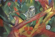 Franz Marc The Monkey (mk34) oil on canvas